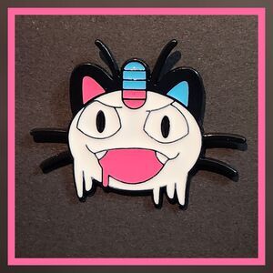 Pokemon Meowth RWB 1" Enamel Pin